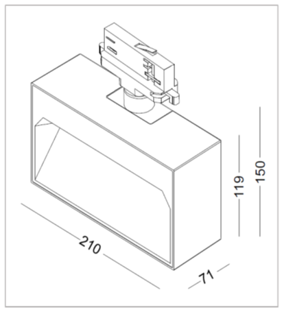 Assymetric Wall Wash Fresco Dimensions