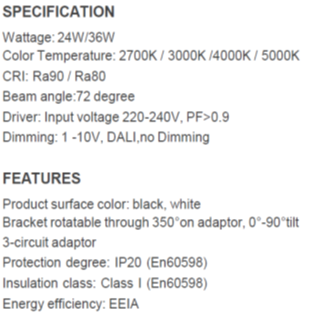 Assymetric Wall Wash Fresco Features